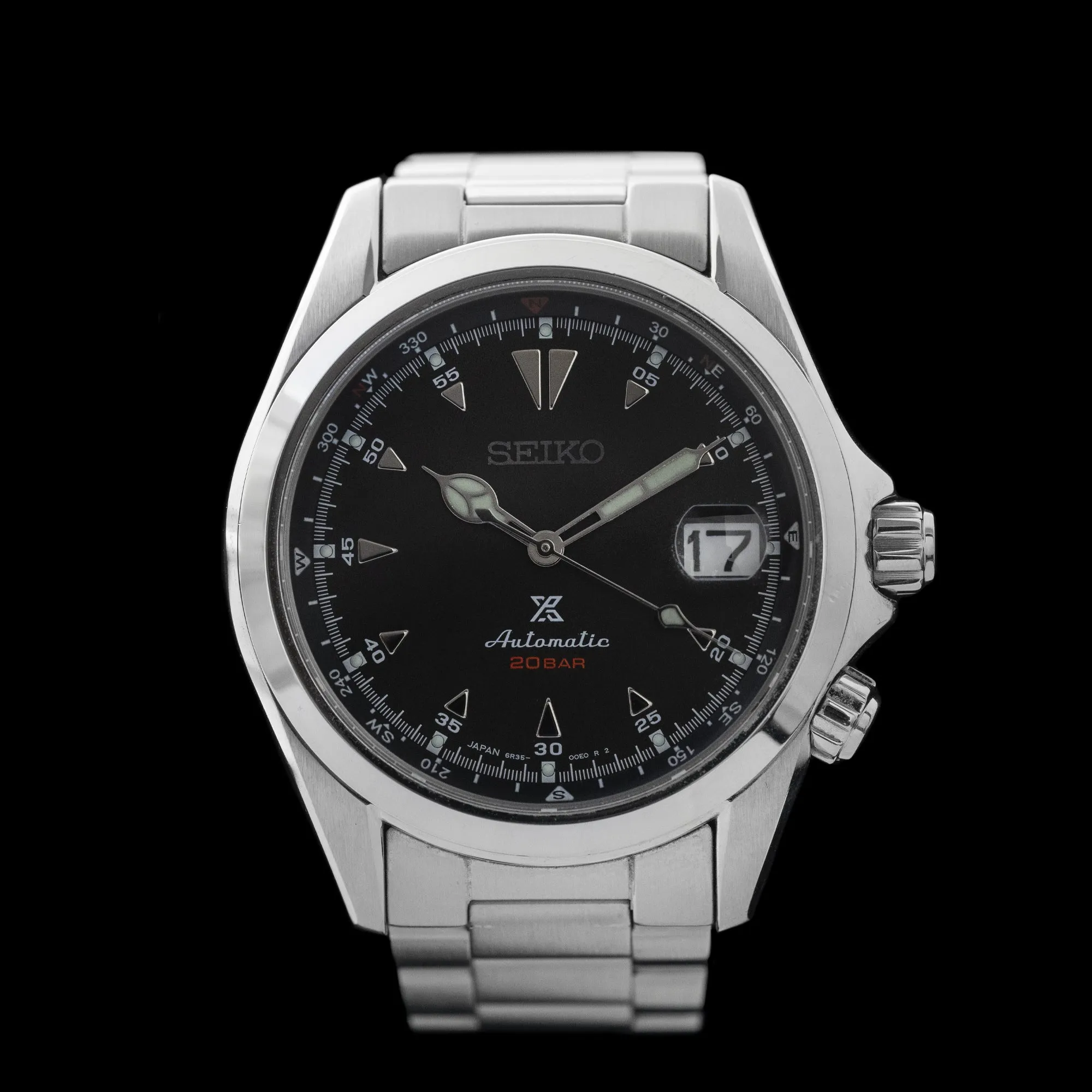 Seiko - 2015 Alpinist Black “Sharks Tooth” Dial