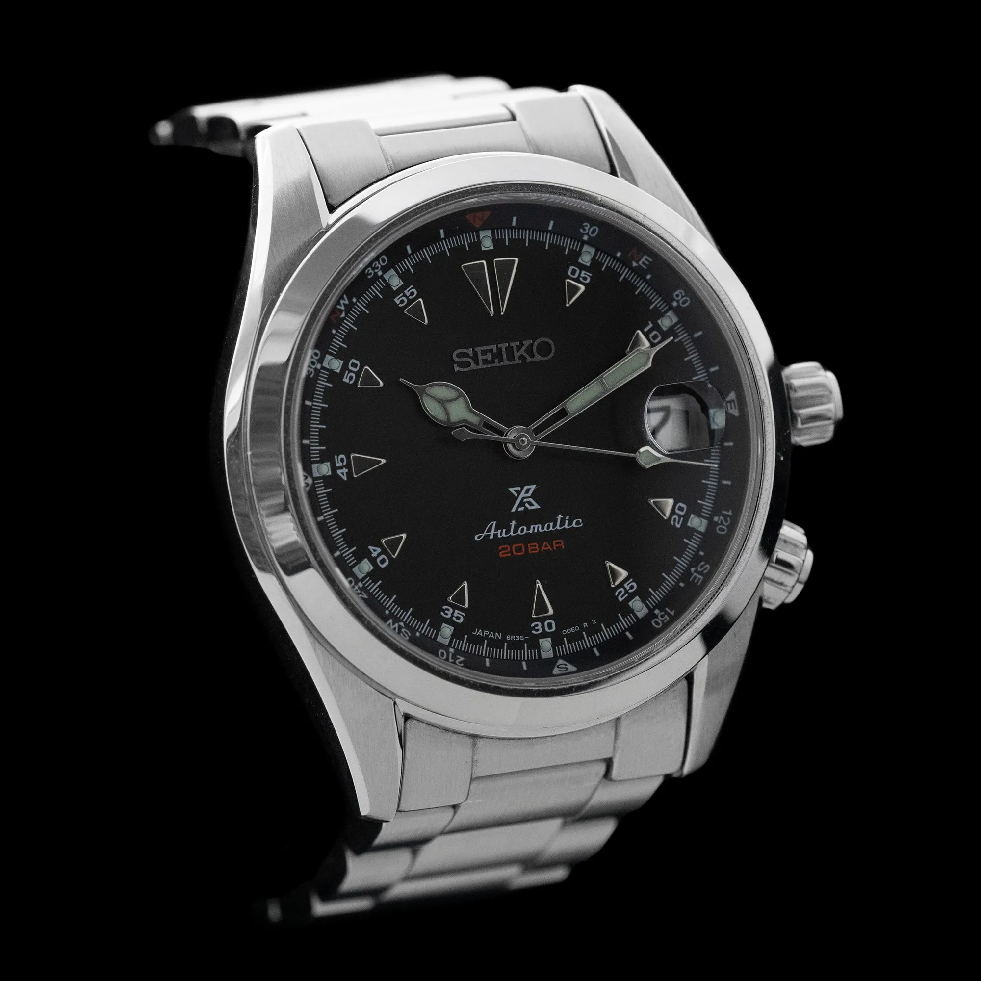 Seiko - 2015 Alpinist Black “Sharks Tooth” Dial