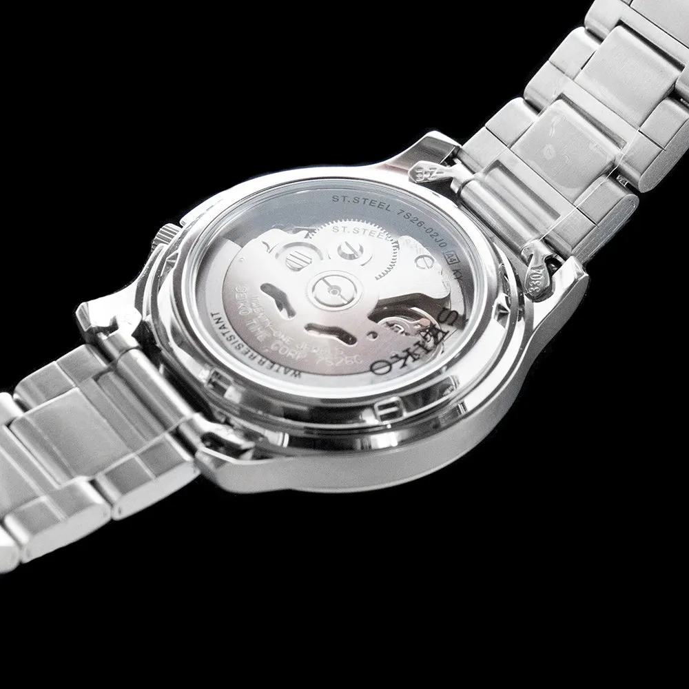 Seiko 5 - Black Field Watch on Steel