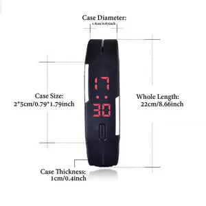 SESEDEN New Fashion LED Bracelet Digital Watches For Men&Ladies&Child Clock Womens Rubber Sports Wristwatch Saat