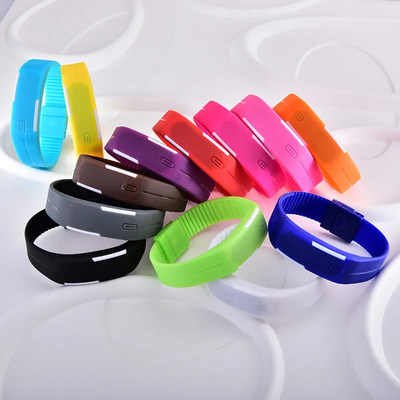 SESEDEN New Fashion LED Bracelet Digital Watches For Men&Ladies&Child Clock Womens Rubber Sports Wristwatch Saat