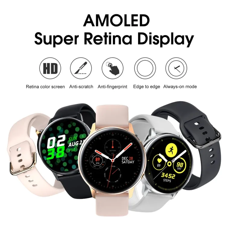 SG2 1.2 inch AMOLED Screen Smart Watch, IP68 Waterproof, Support Music Control / Bluetooth Photograph / Heart Rate Monitor / Blood Pressure Monitoring(Black)