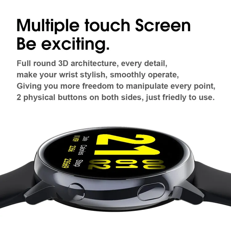 SG2 1.2 inch AMOLED Screen Smart Watch, IP68 Waterproof, Support Music Control / Bluetooth Photograph / Heart Rate Monitor / Blood Pressure Monitoring(Black)