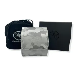 Silver Camouflage Watch Roll Travel Case - Single Slot (Watches shown in pictures are sold separately)
