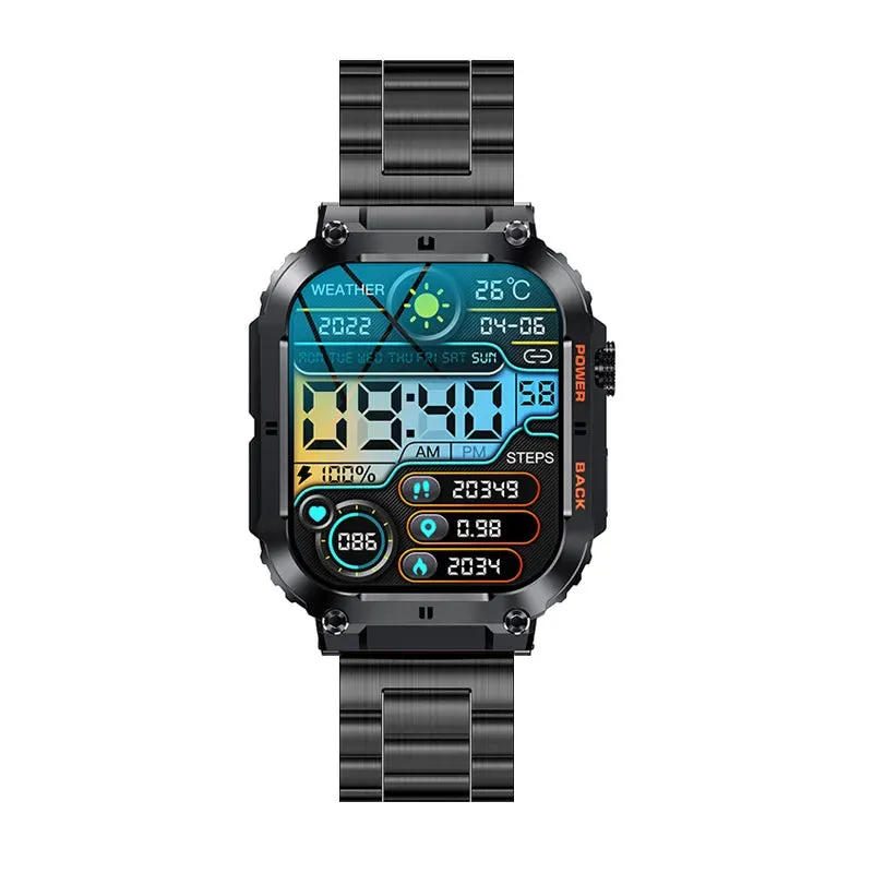 Smart Watch – IP53 Waterproof, Wireless Calling, Music, Blood Pressure/Oxygen Monitoring, Sleep Tracking, Multiple Sports Modes