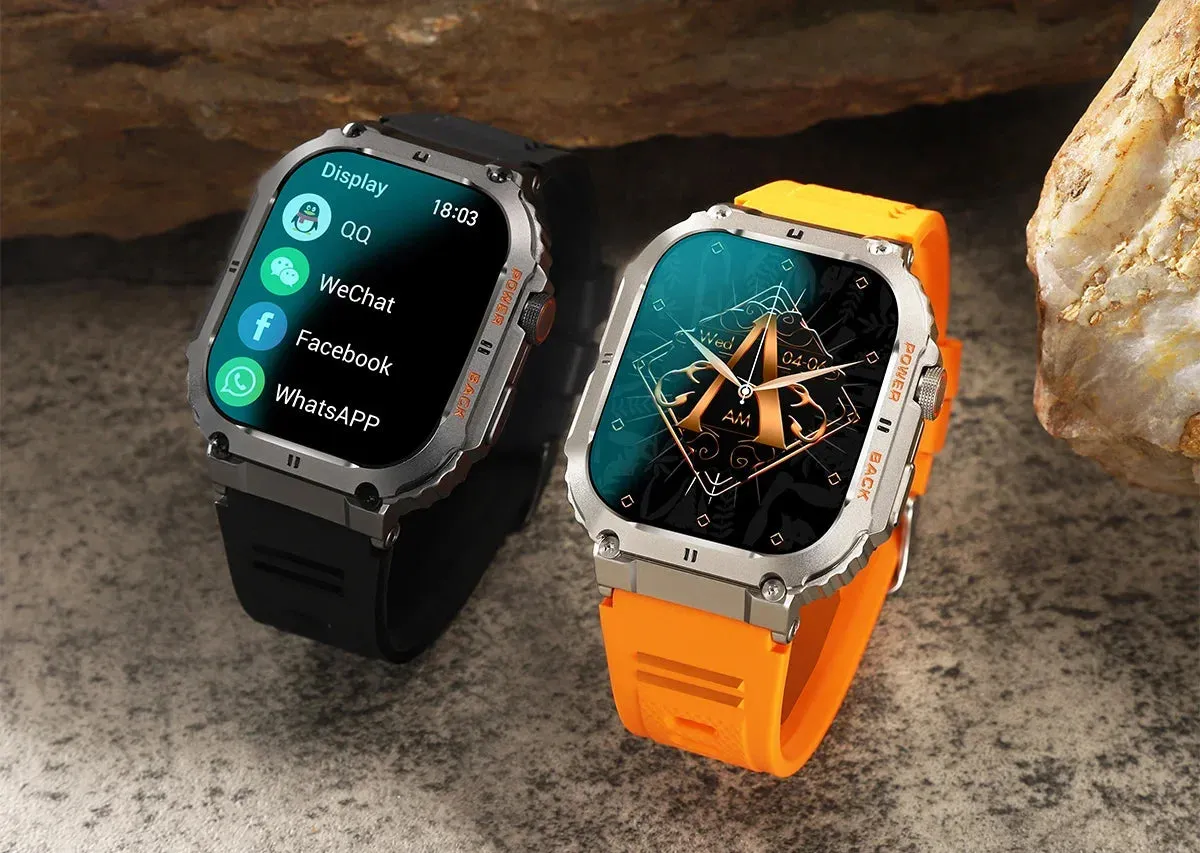 Smart Watch – IP53 Waterproof, Wireless Calling, Music, Blood Pressure/Oxygen Monitoring, Sleep Tracking, Multiple Sports Modes