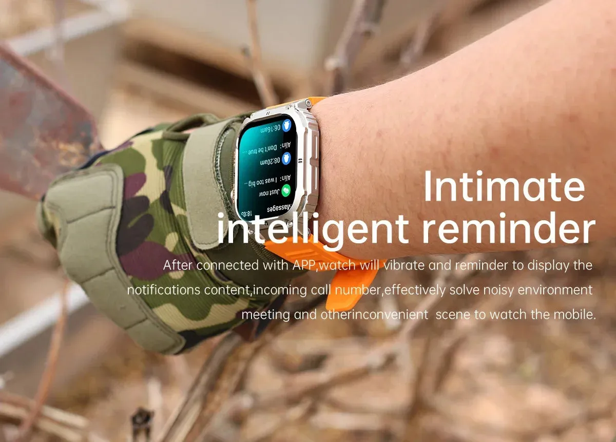 Smart Watch – IP53 Waterproof, Wireless Calling, Music, Blood Pressure/Oxygen Monitoring, Sleep Tracking, Multiple Sports Modes