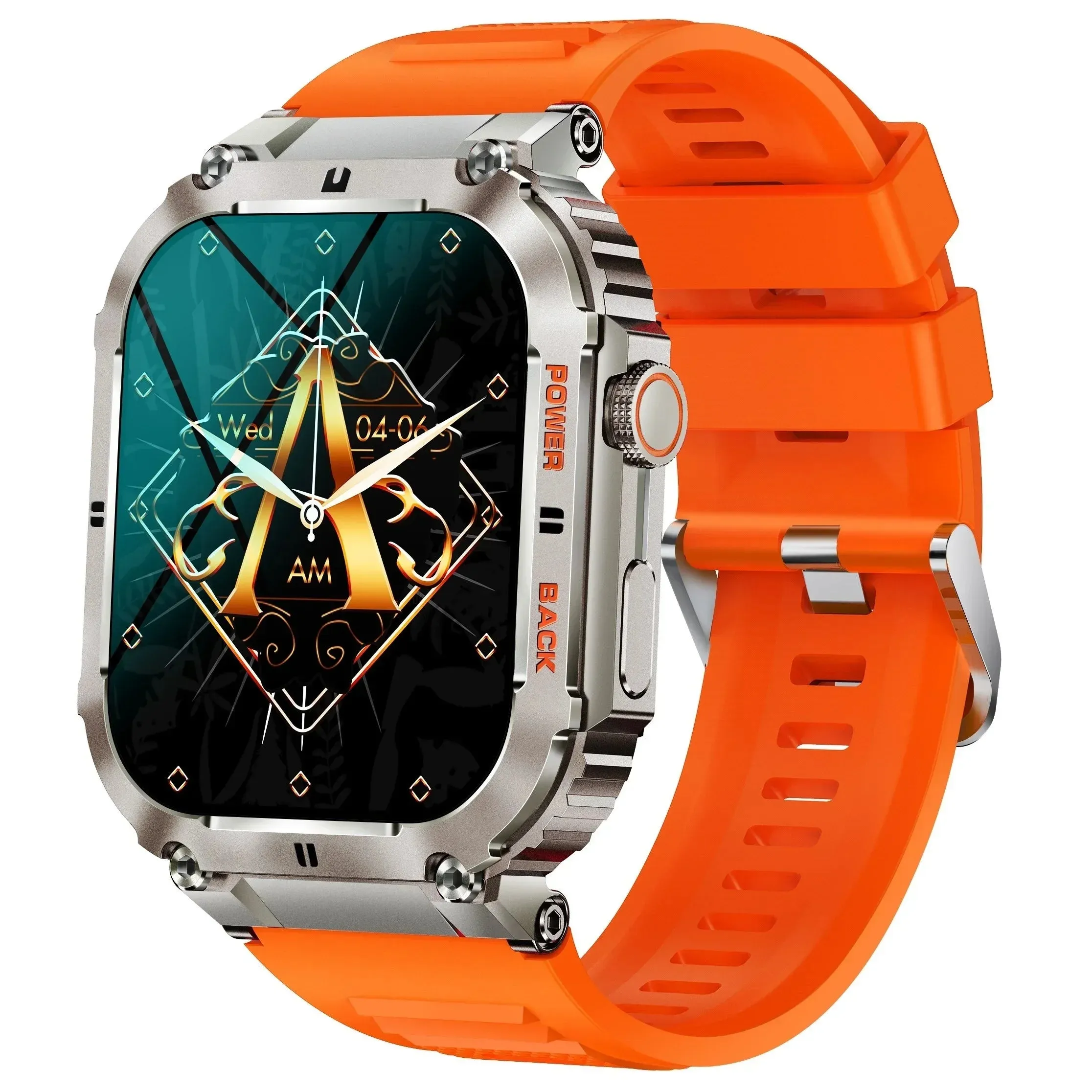 Smart Watch – IP53 Waterproof, Wireless Calling, Music, Blood Pressure/Oxygen Monitoring, Sleep Tracking, Multiple Sports Modes