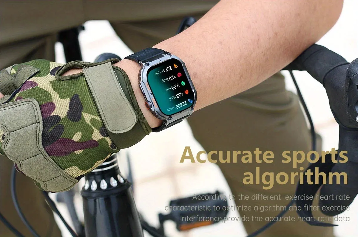 Smart Watch – IP53 Waterproof, Wireless Calling, Music, Blood Pressure/Oxygen Monitoring, Sleep Tracking, Multiple Sports Modes