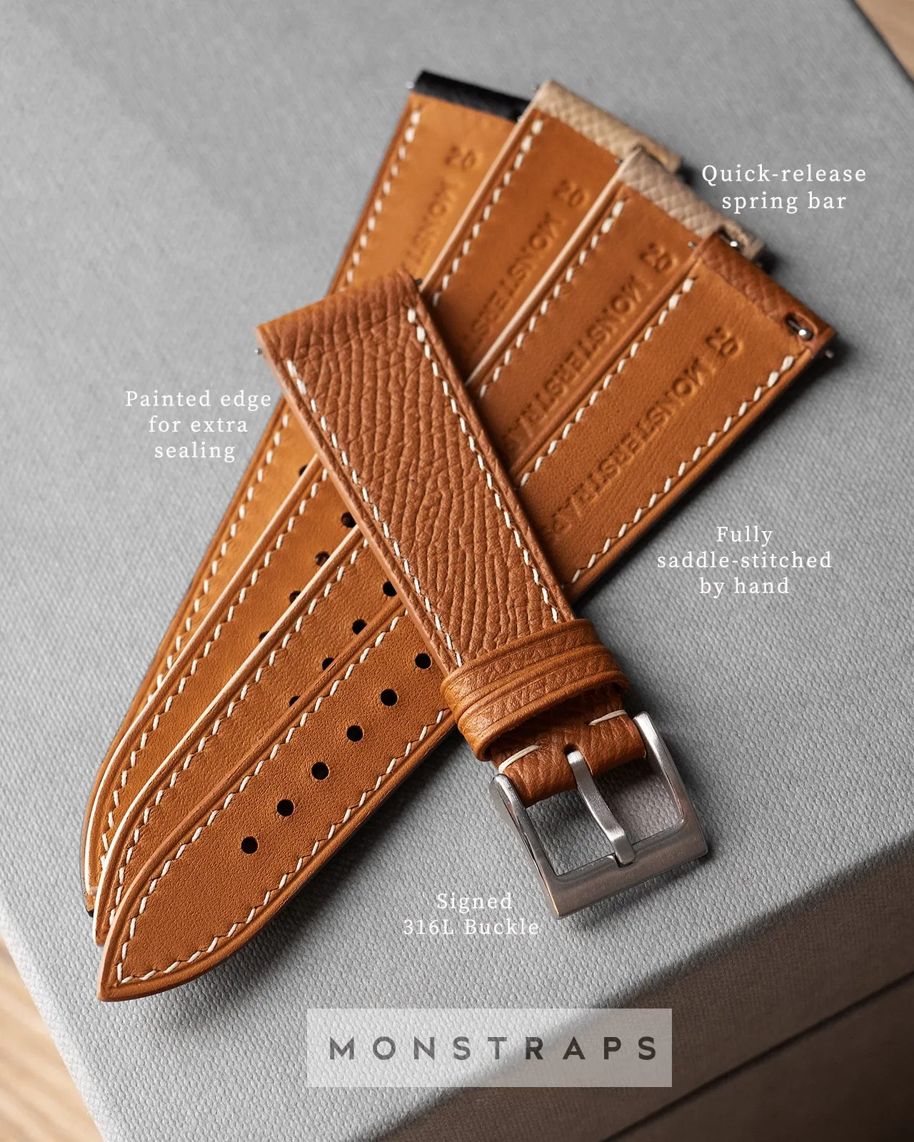Swift Leather Strap (Graphite)