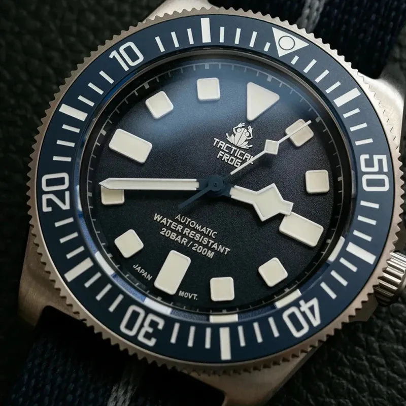 Tactical Frog Titanium Watch FXD Diving 42Mm NH35 Automatic Mechanical Movement Sapphire BGW9 Luminous 200M Dive Men Wristwatch