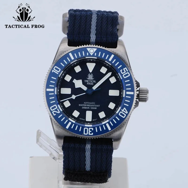 Tactical Frog Titanium Watch FXD Diving 42Mm NH35 Automatic Mechanical Movement Sapphire BGW9 Luminous 200M Dive Men Wristwatch