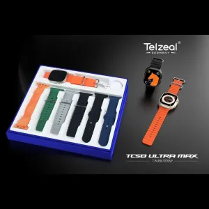 Telzeal TC58 Ultra Max Smart Watch With 7 Pairs Strap