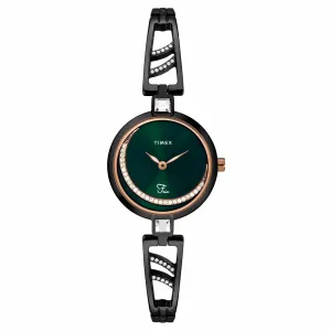 Timex Green Dial Women Analog Watch - TWEL15203