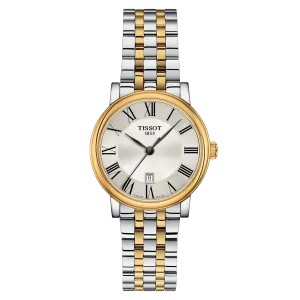 Tissot Carson Quartz Premium Lady Bi-Metal Silver Dial Watch