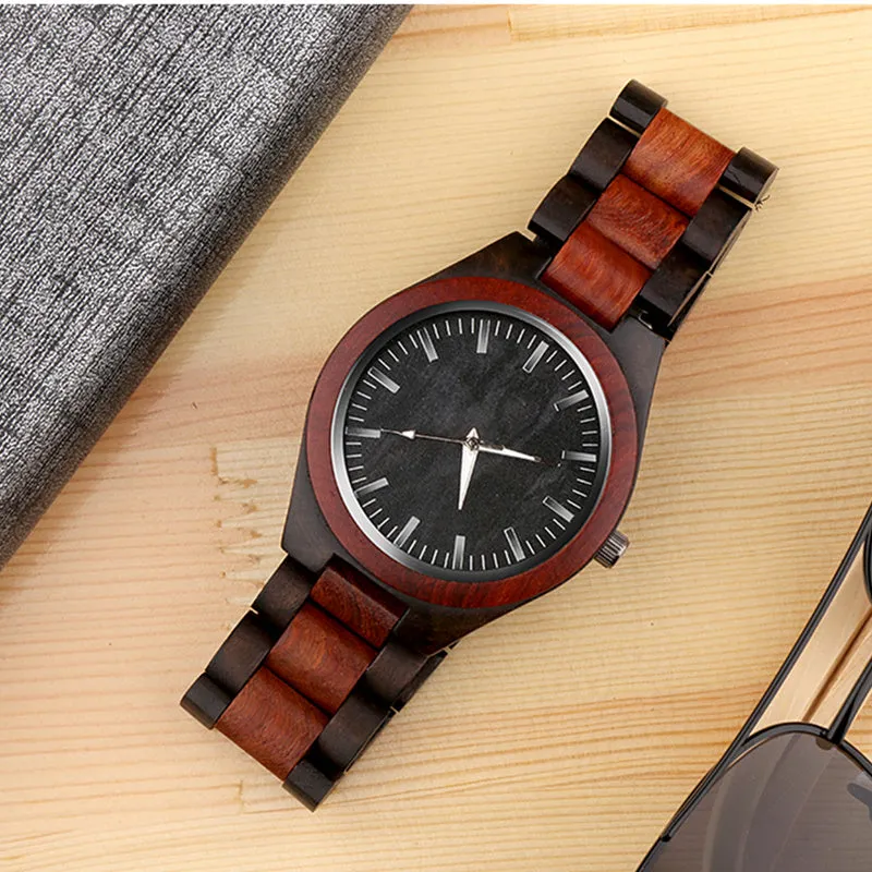 Top Fashion Wood Watches Unique Wooden Watch Men Watch Popular Luxury Full Wood Men's Watch Clock saat relogio masculino reloj
