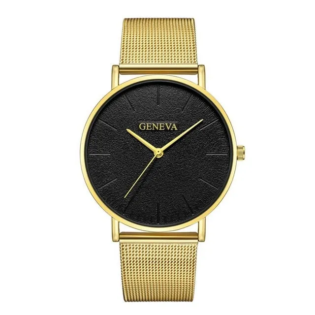 Ultra Thin Newretro.Net Stainless Steel Watch