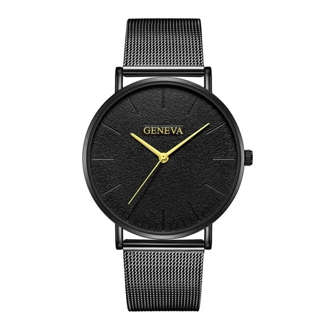 Ultra Thin Newretro.Net Stainless Steel Watch