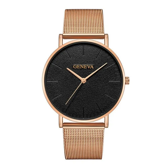Ultra Thin Newretro.Net Stainless Steel Watch