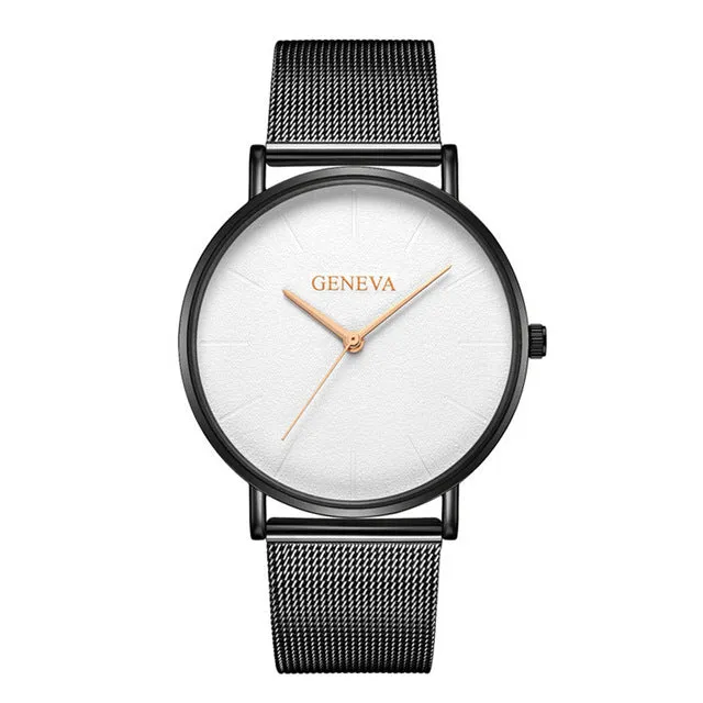 Ultra Thin Newretro.Net Stainless Steel Watch