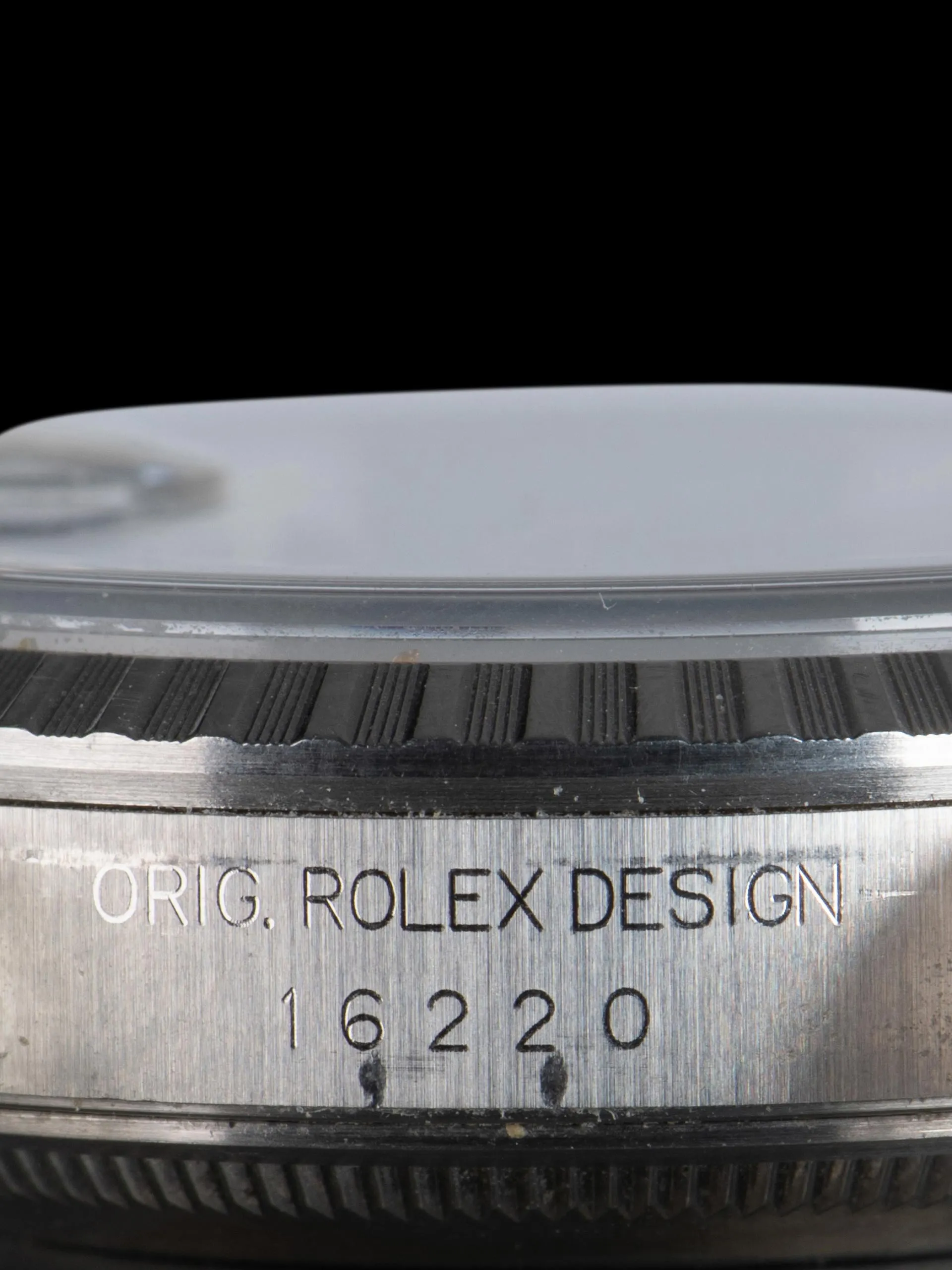 *Unpolished* 2000 Rolex Datejust (Ref. 16220) Black Dial