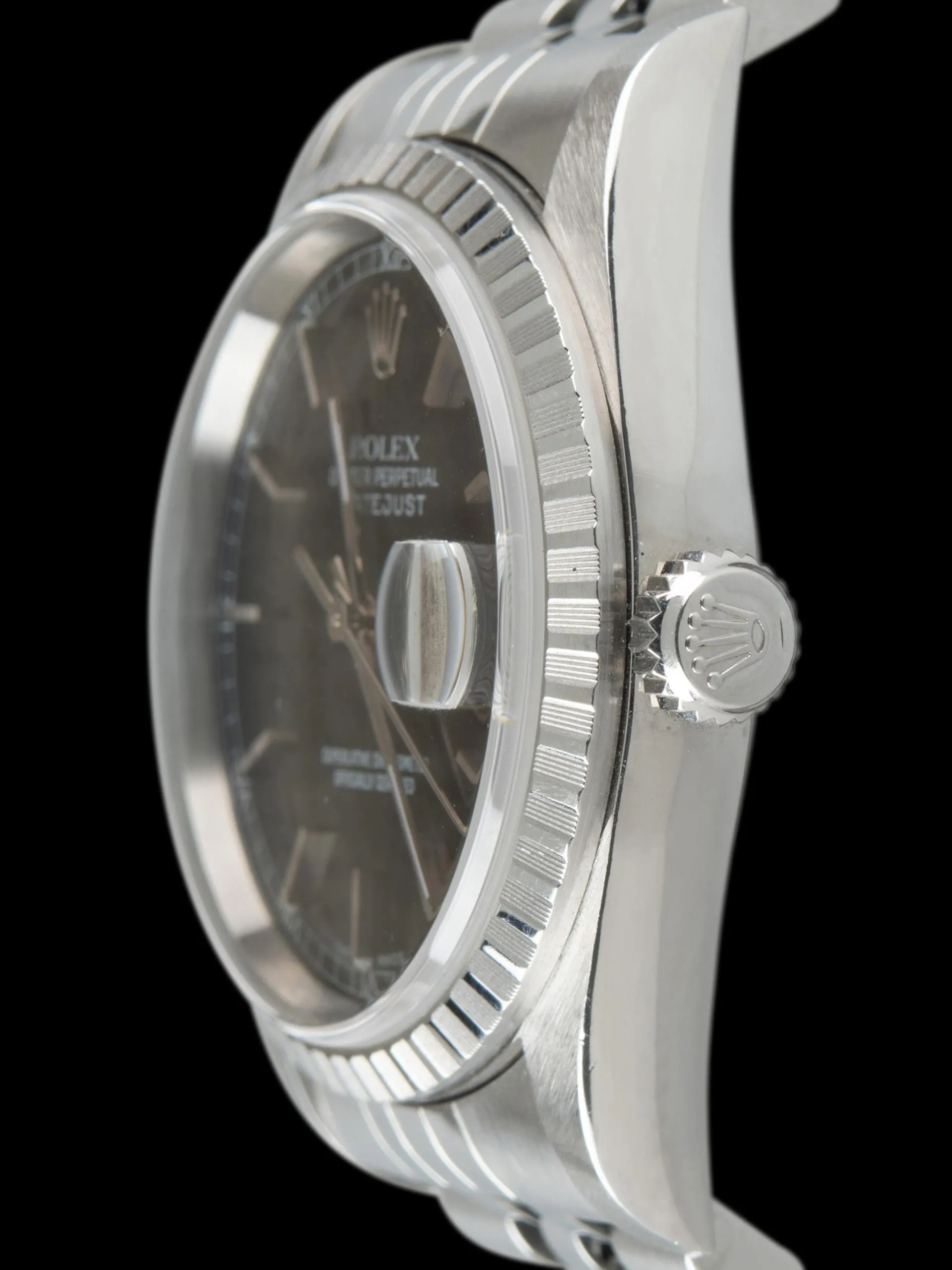 *Unpolished* 2000 Rolex Datejust (Ref. 16220) Black Dial