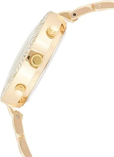 U.S. Polo Assn. Women's USC40063 Gold­ Tone and Pink Bracelet Watch