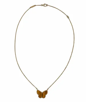 VCA Magic Tiger Eye Necklace Butterfly DXBS0272