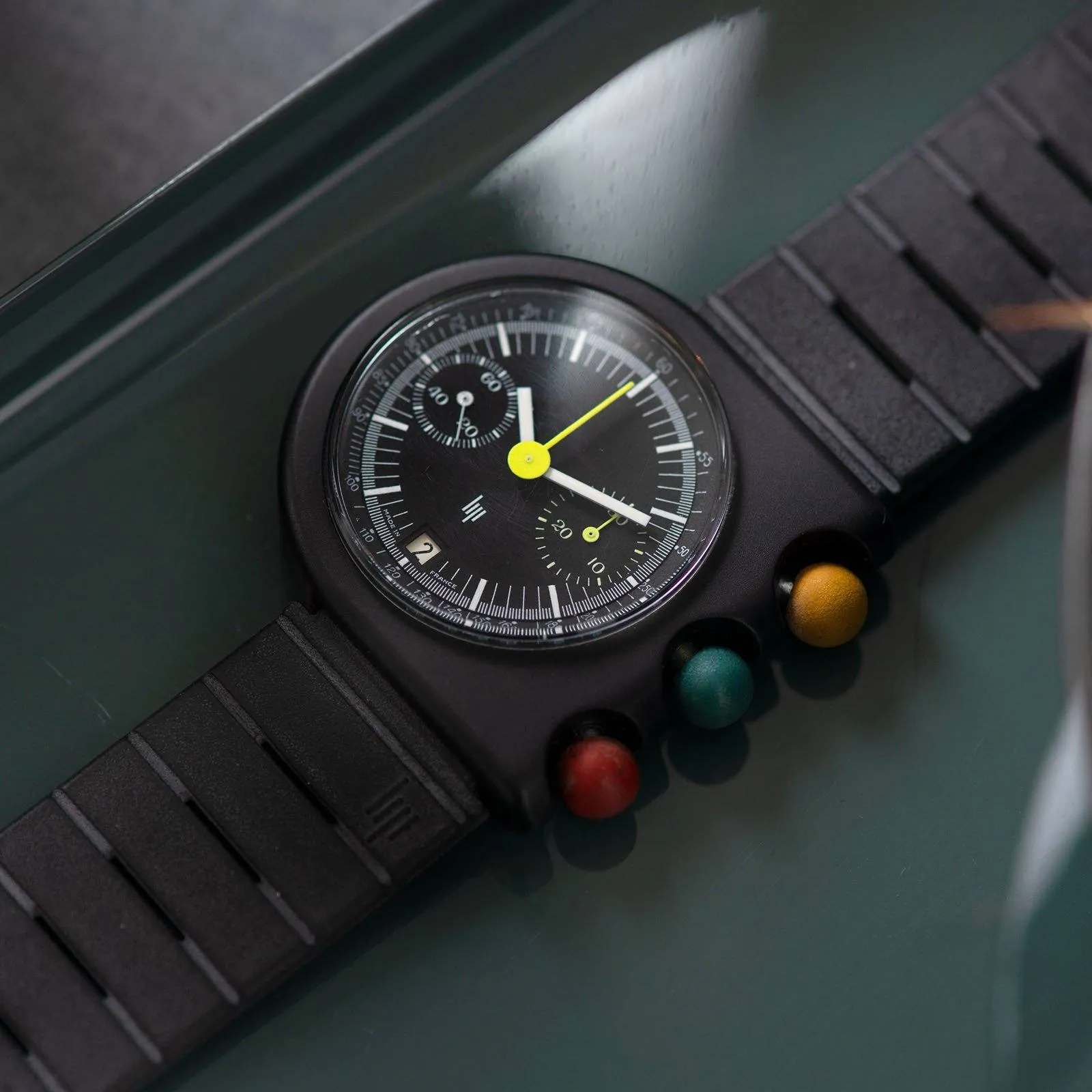 Vintage NOS Lip Mach 2000 Chronograph