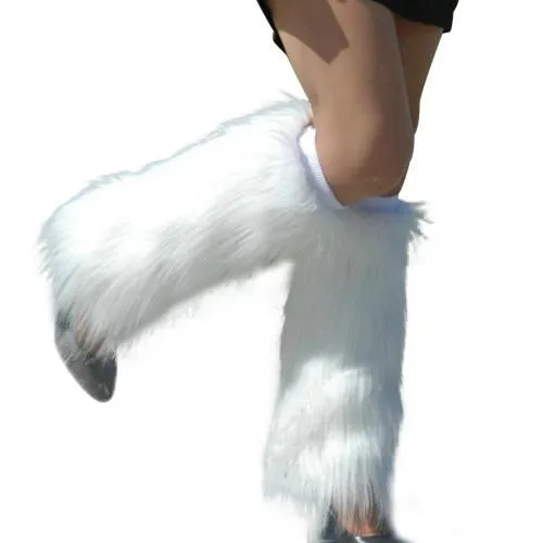 Warm Furry High Fashion Faux Fur Leg Warmers Boot Covers