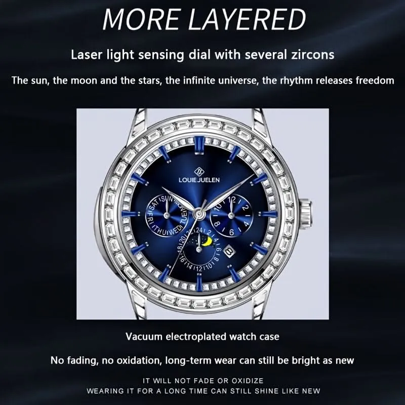 Watch King Men's Fashion Mechanical Watch, Waterproof, Glow-in-the-Dark