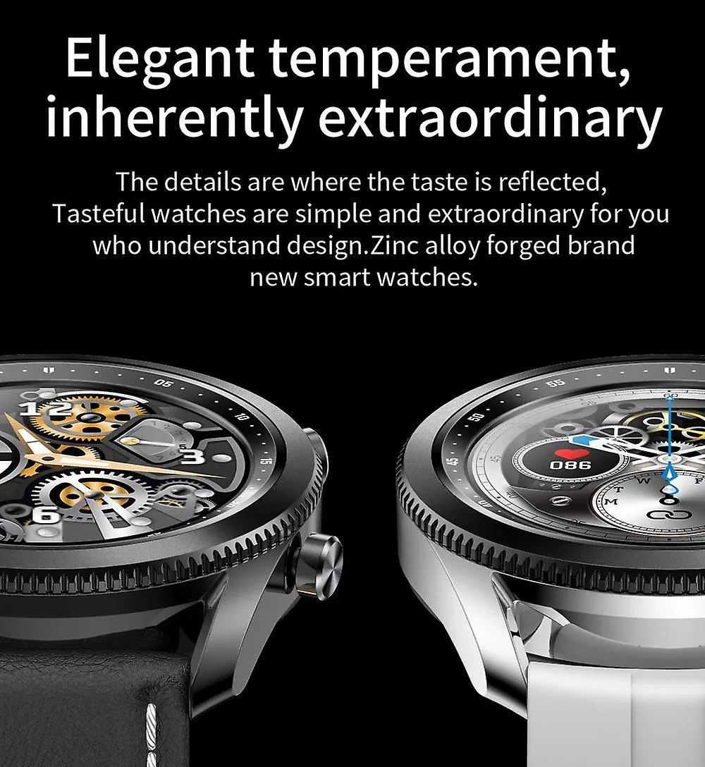 Watches watch men rotating bezel screen bluetooth call music player phone watch smart watches glay