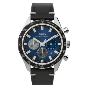 Waterbury Traditional Chronograph 41mm Leather Strap Watch