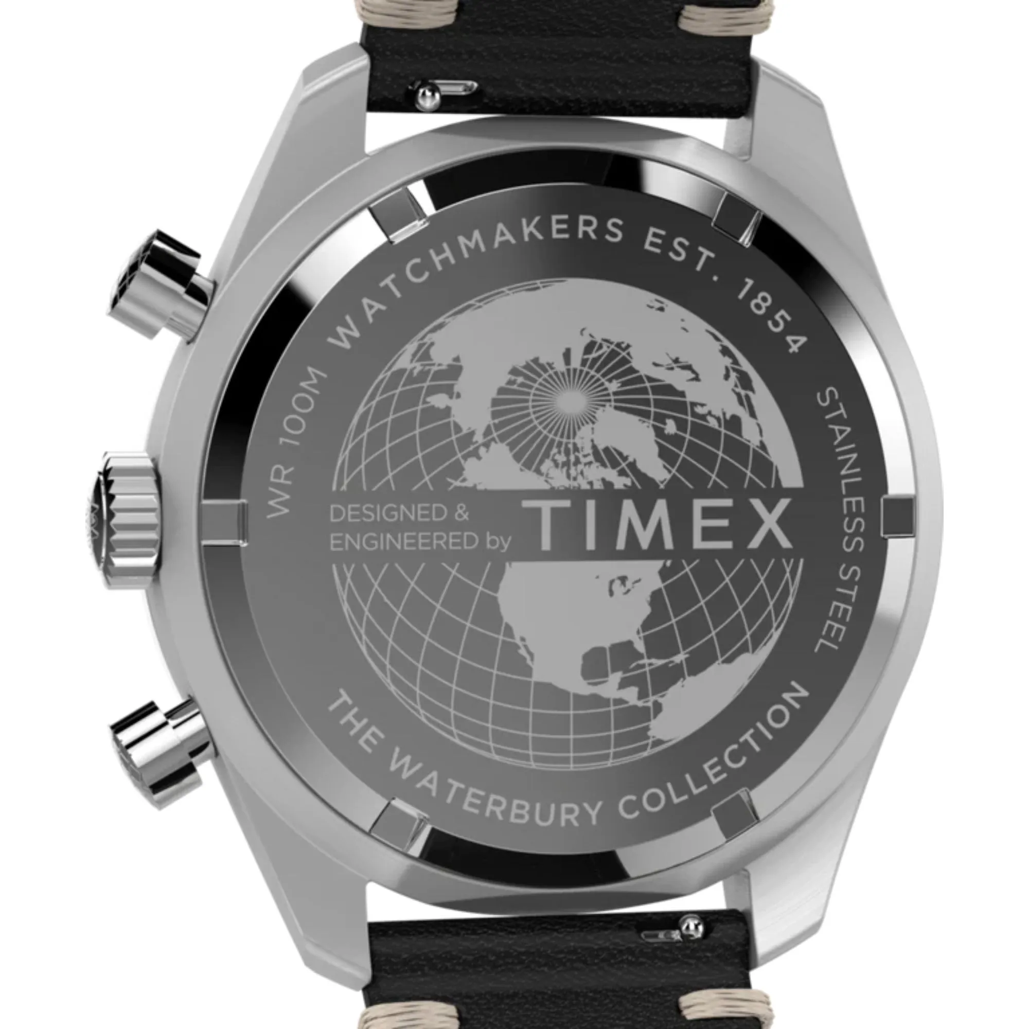 Waterbury Traditional Chronograph 41mm Leather Strap Watch
