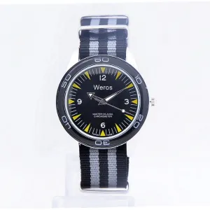 Weros men Military Watch Fashion Casual Watches Men Wristwatch Nylon Strap Quartz Sport Wrist Watch Men Clock Male