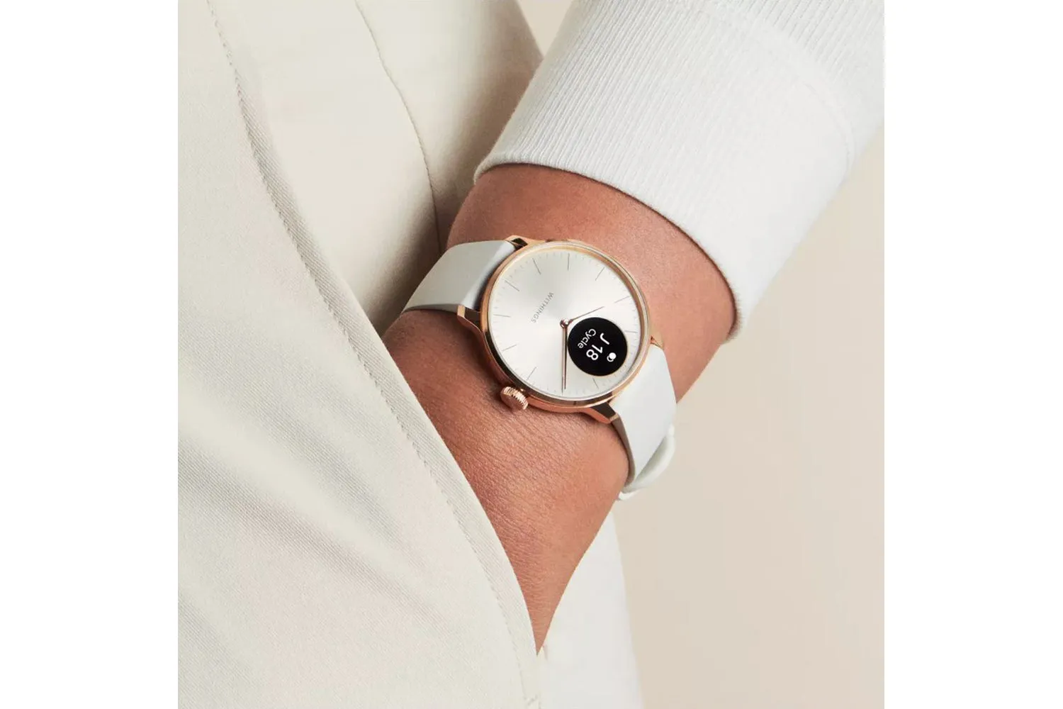 Withings ScanWatch Light | 37mm | Rose Gold White