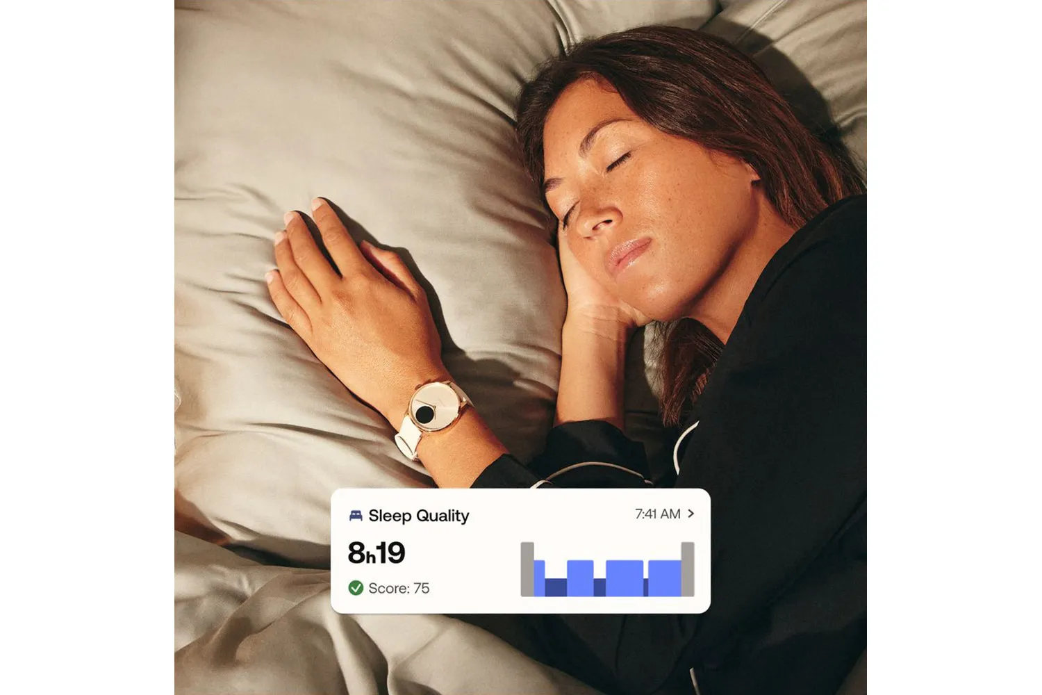 Withings ScanWatch Light | 37mm | Rose Gold White