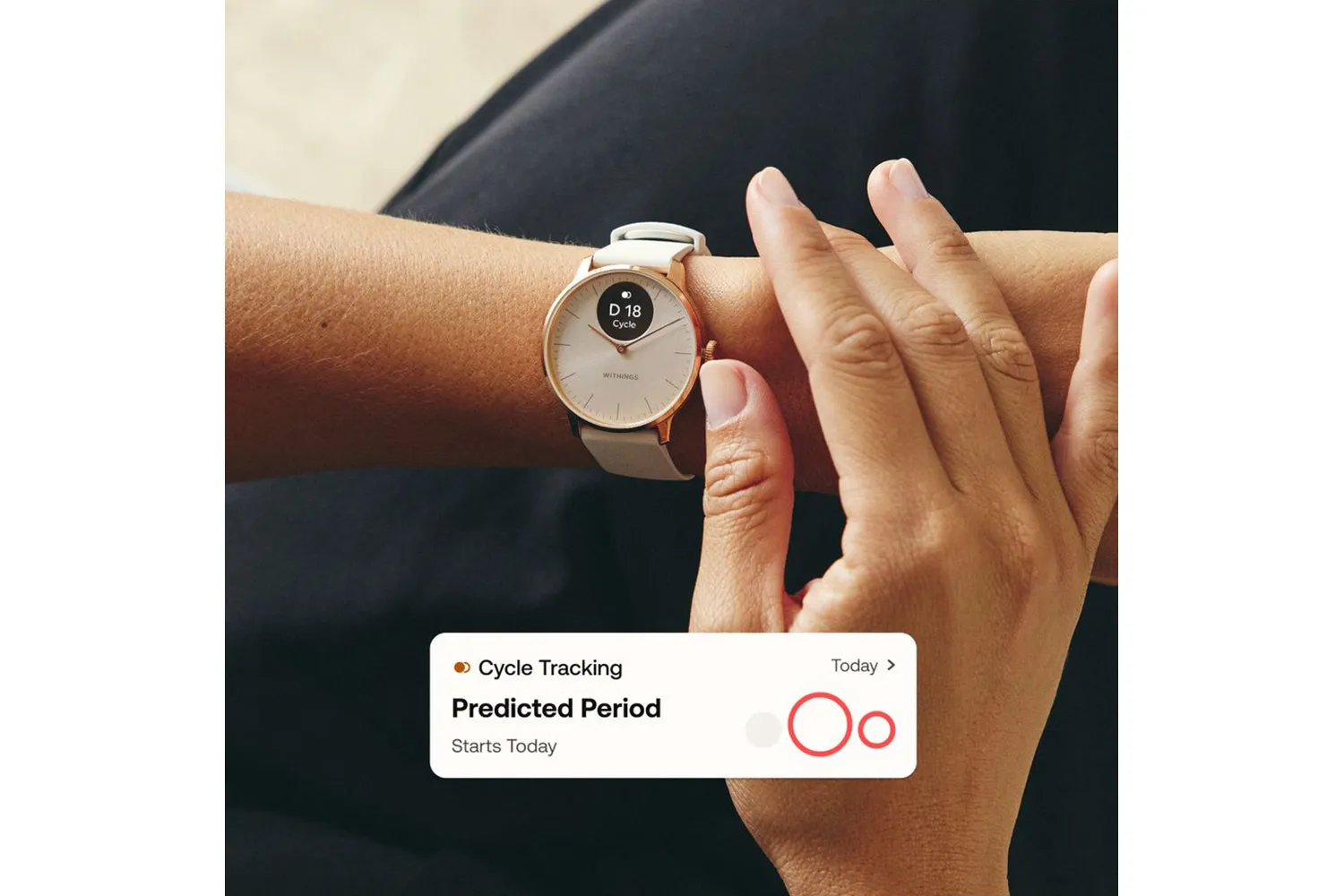 Withings ScanWatch Light | 37mm | Rose Gold White