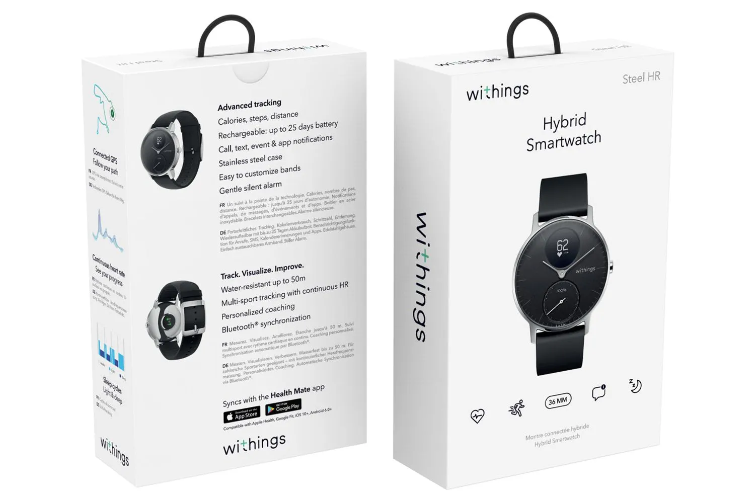 Withings ScanWatch Light | 37mm | Rose Gold White