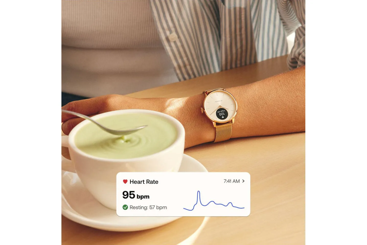 Withings ScanWatch Light | 37mm | Rose Gold White