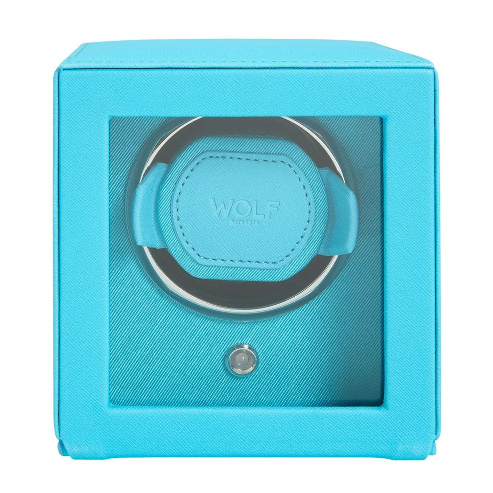 WOLF Turquoise Cub Single Watch Winder w/ Cover