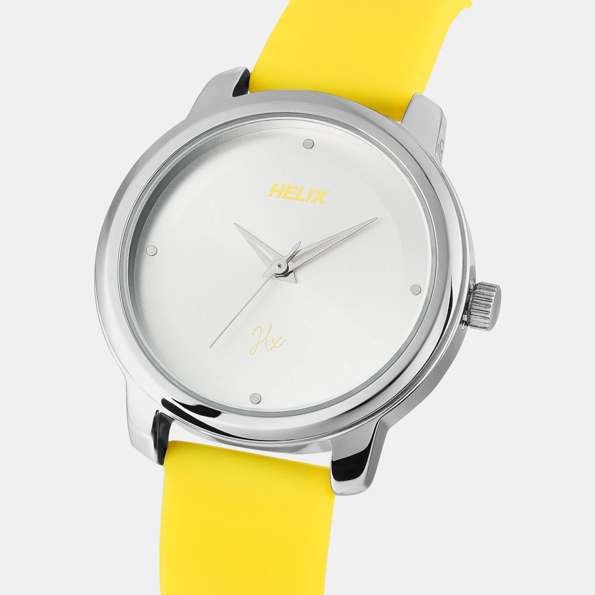 Women's Silver Analog Silicone Watch TW048HL13