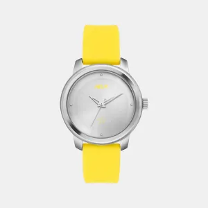 Women's Silver Analog Silicone Watch TW048HL13