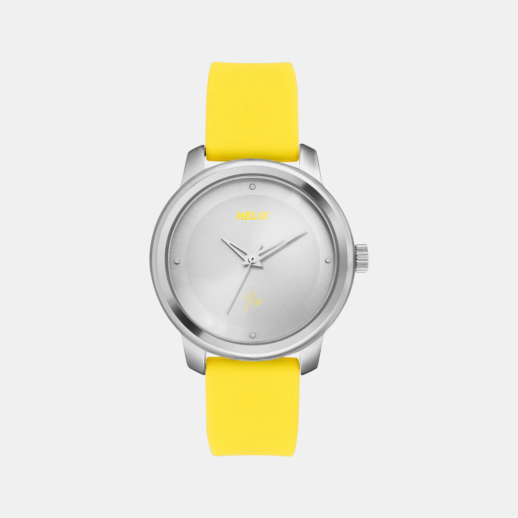 Women's Silver Analog Silicone Watch TW048HL13