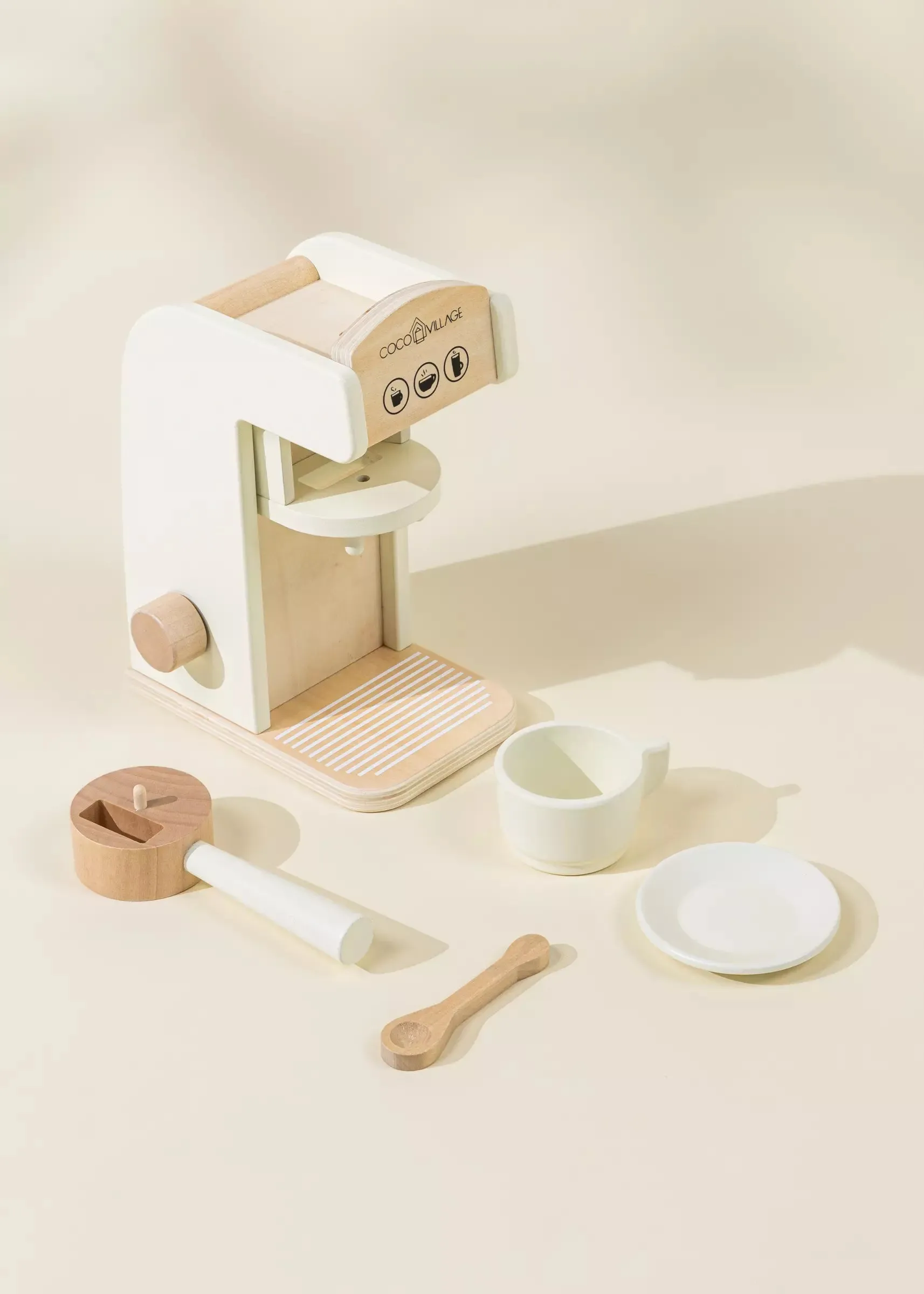 Wooden Coffee Maker Set - Foam