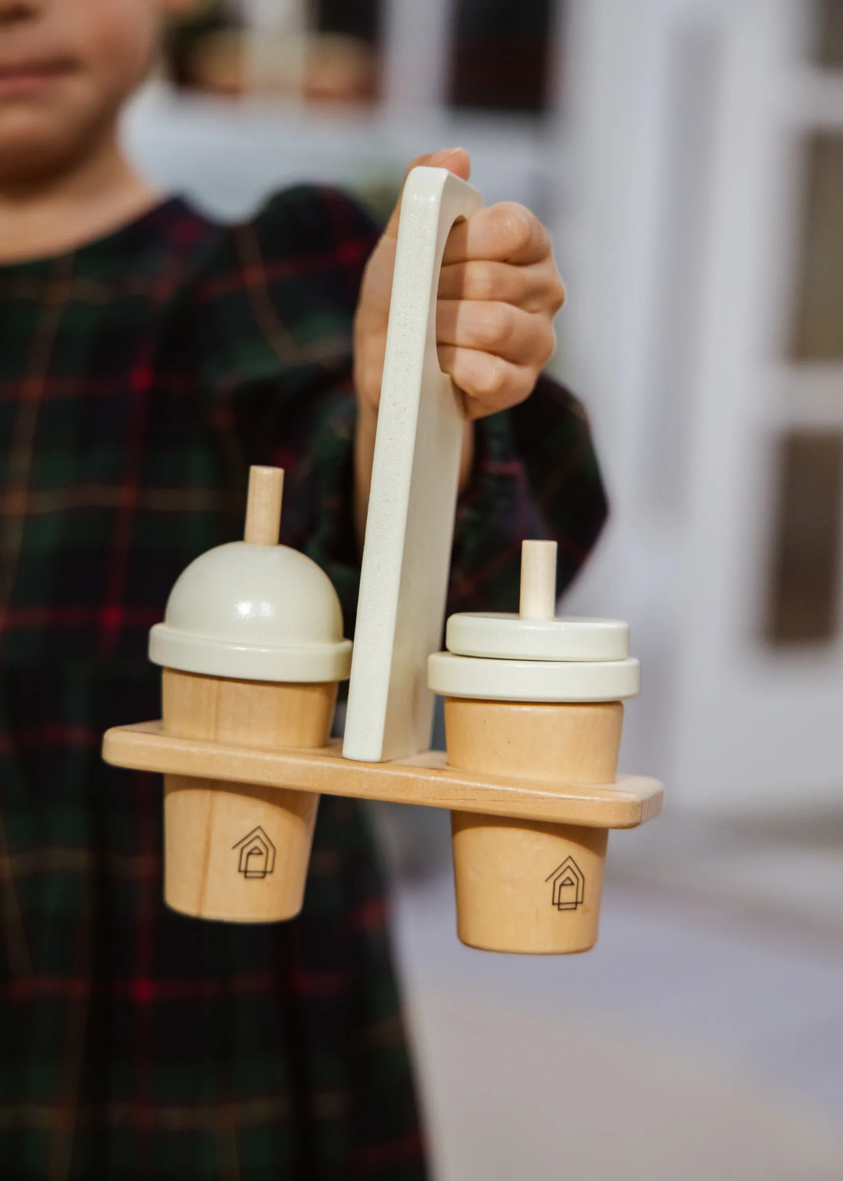 Wooden Coffee Maker Set - Foam