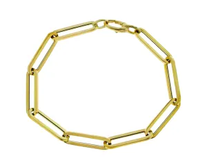 Yellow gold -closed-forever- bracelet